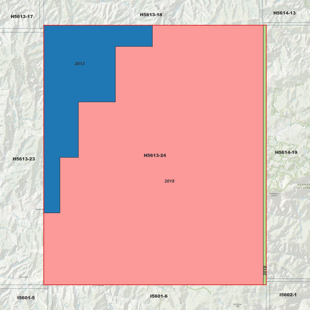 Devils Hole 2m & 5m Digital Elevation Models (H5613-24)