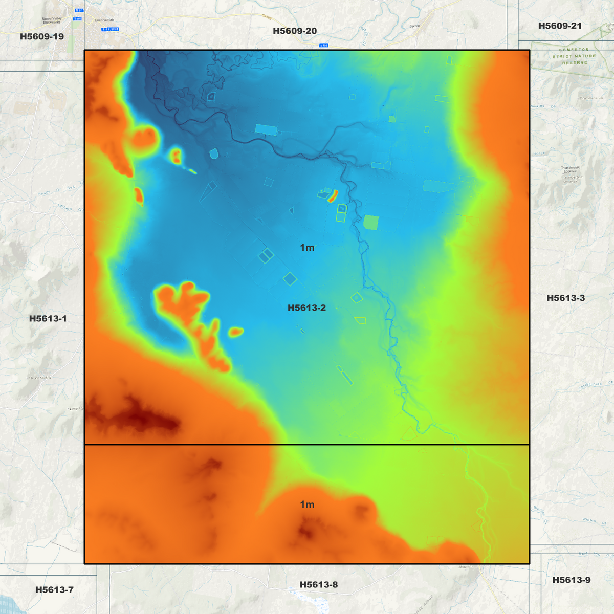 Curlewis 1m Digital Elevation Models (H5613-2)