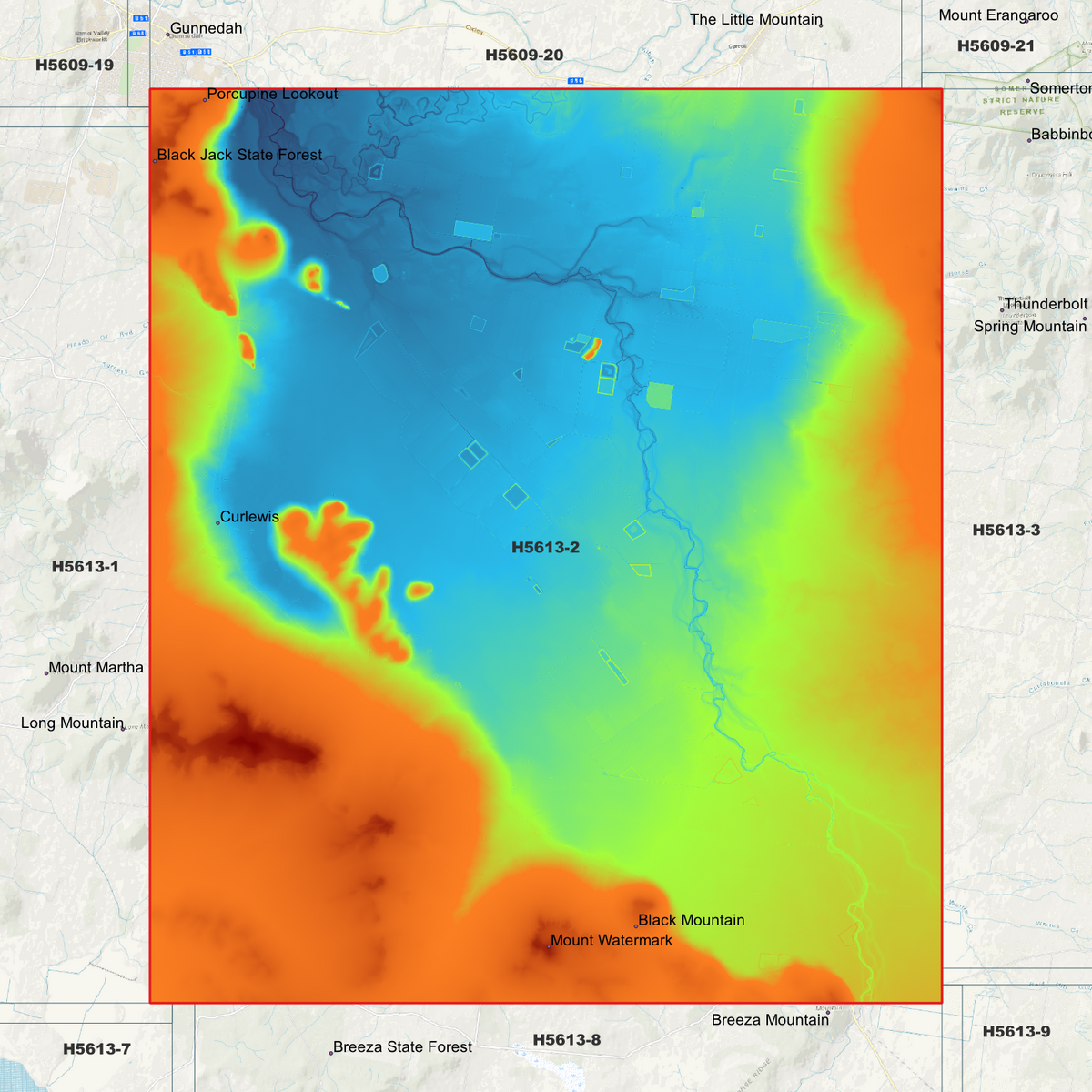 Curlewis 1m Digital Elevation Models (H5613-2)