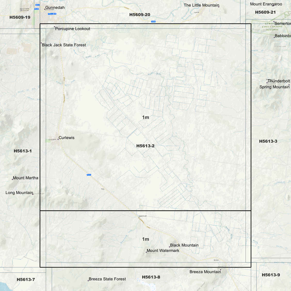 Curlewis 1m Digital Elevation Models (H5613-2)