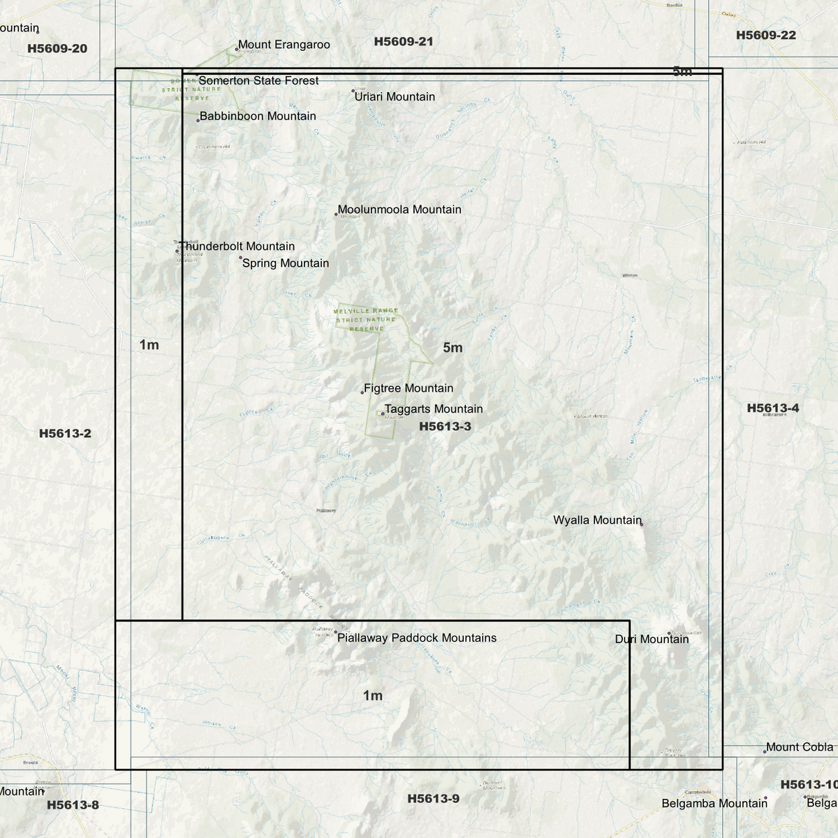 Thunderbolt 1m & 5m Digital Elevation Models (H5613-3)