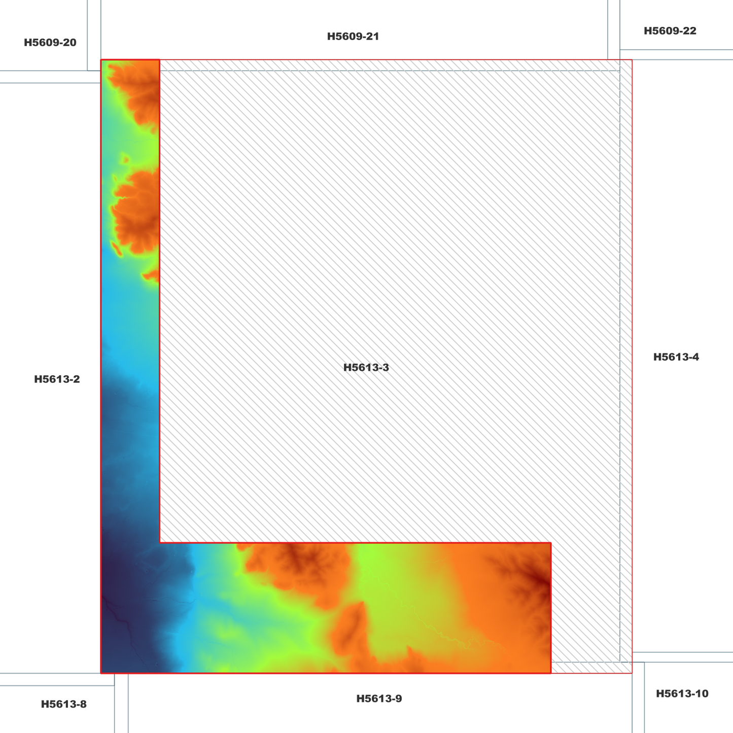 Thunderbolt 1m Digital Elevation Model (H5613-3)
