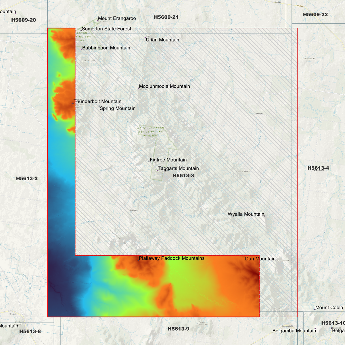 Thunderbolt 1m & 5m Digital Elevation Models (H5613-3)