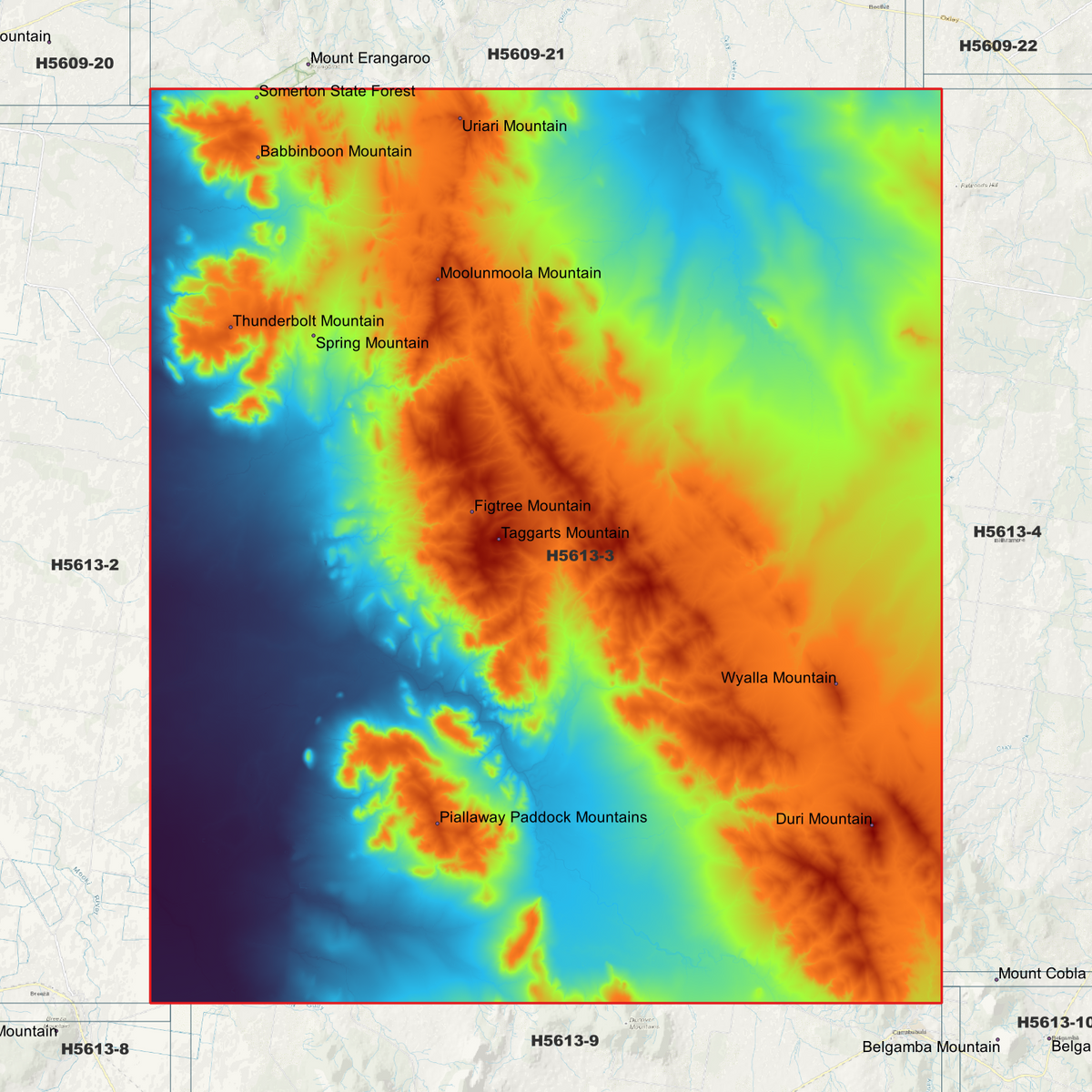 Thunderbolt 1m & 5m Digital Elevation Models (H5613-3)