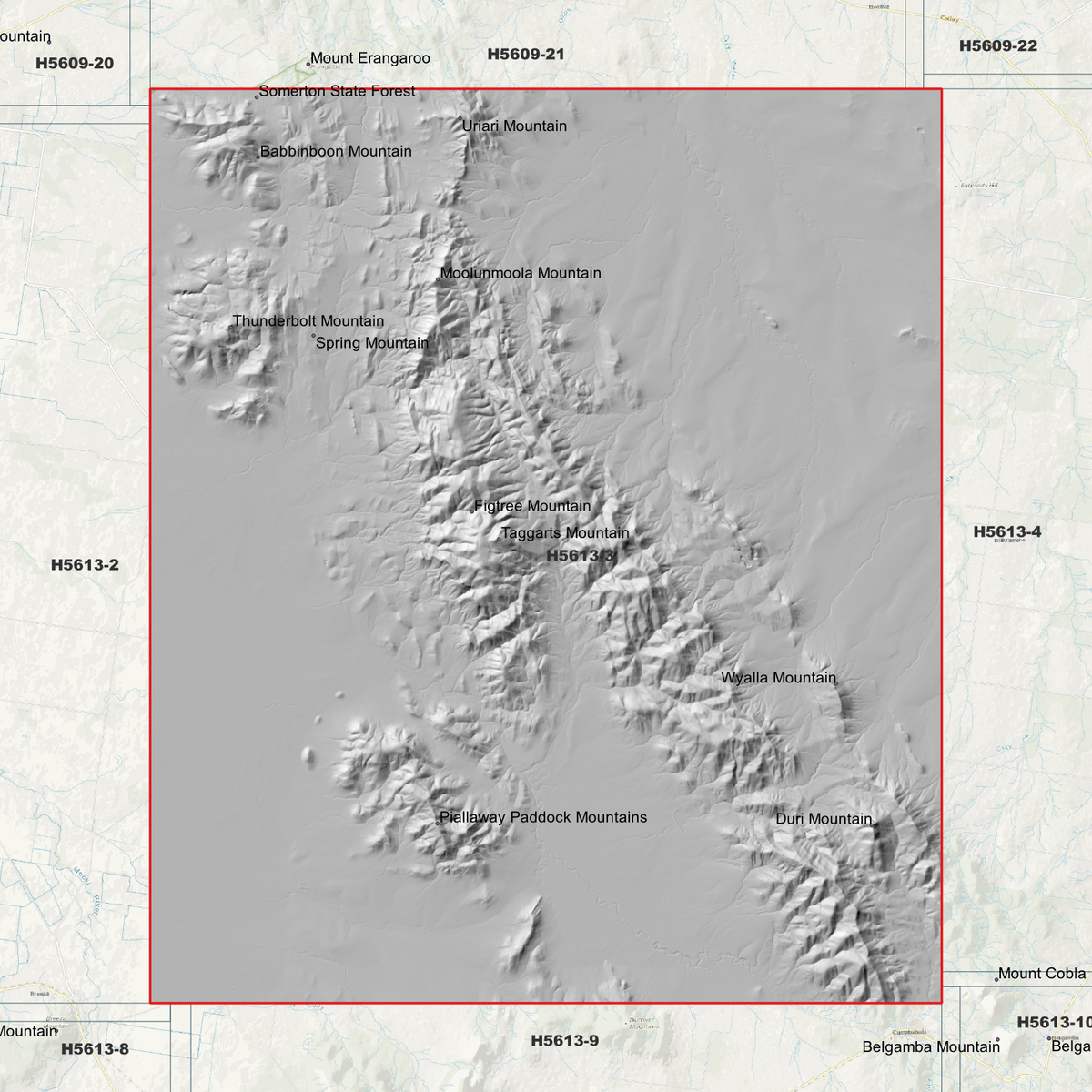 Thunderbolt 1m & 5m Digital Elevation Models (H5613-3)
