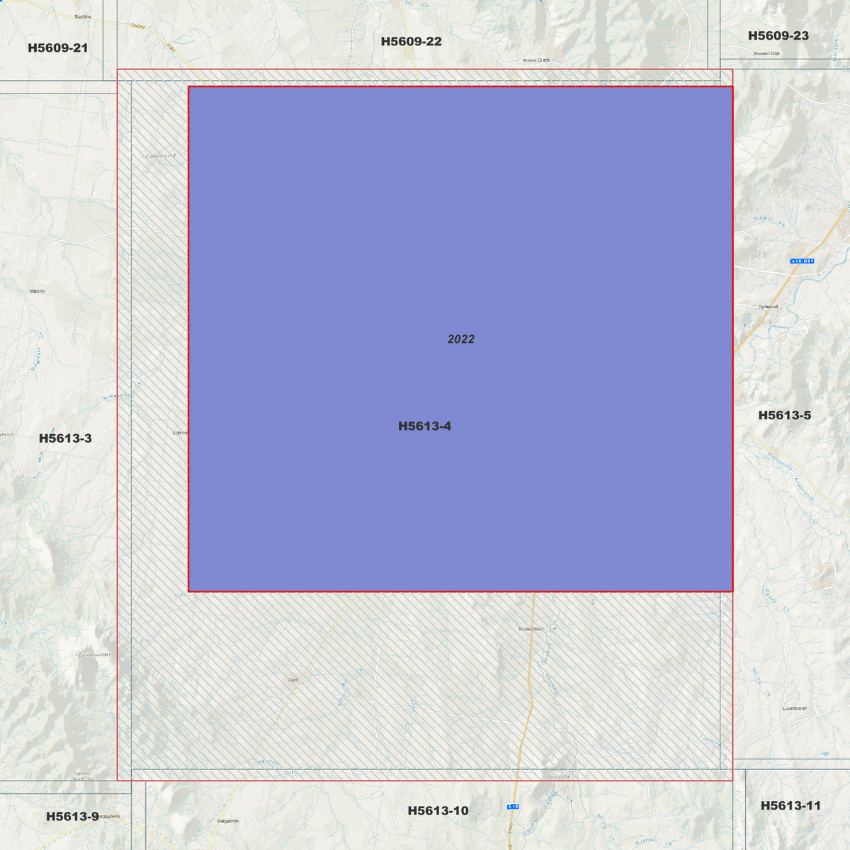 Tamworth 1m & 5m Digital Elevation Models (H5613-4)