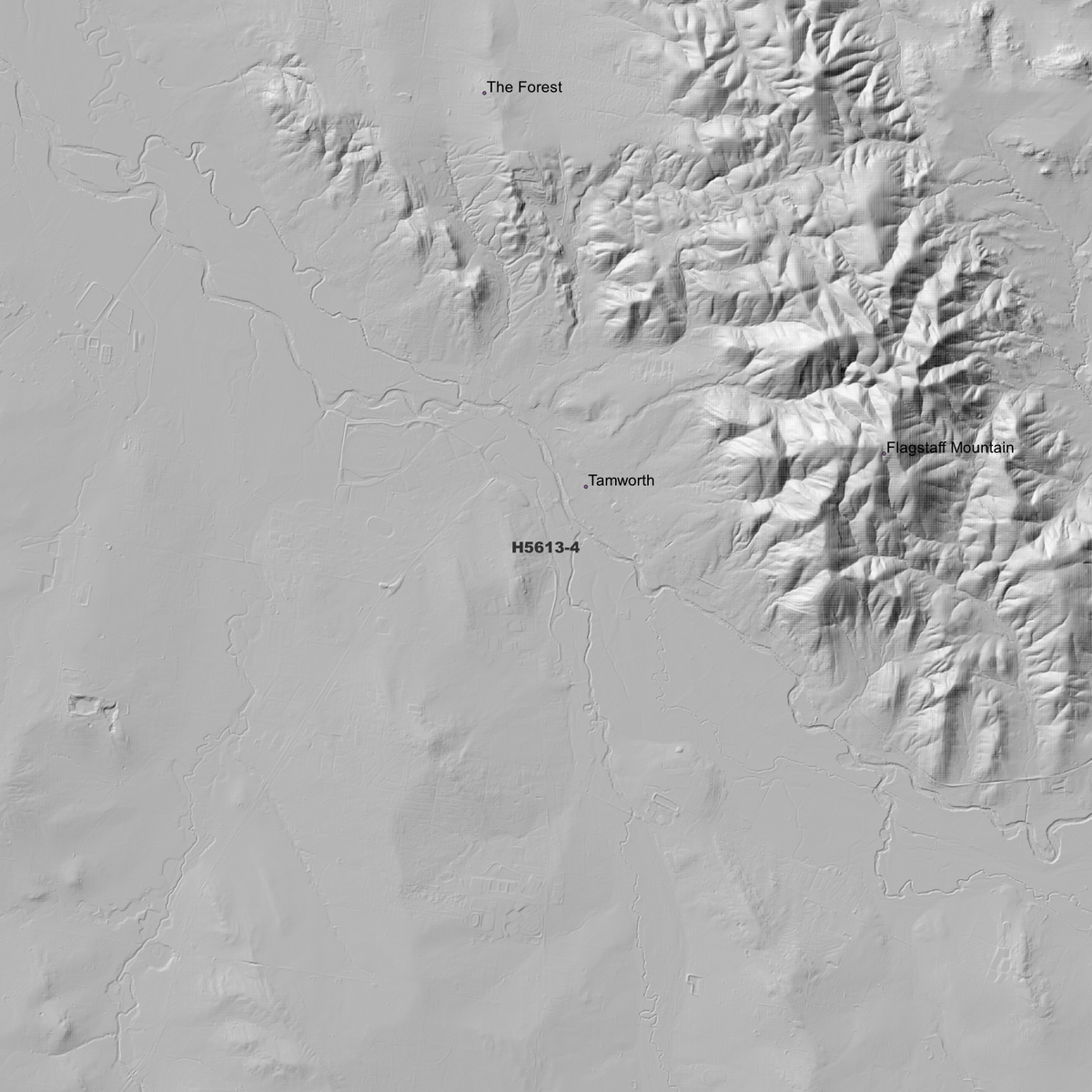 Tamworth 1m & 5m Digital Elevation Models (H5613-4)