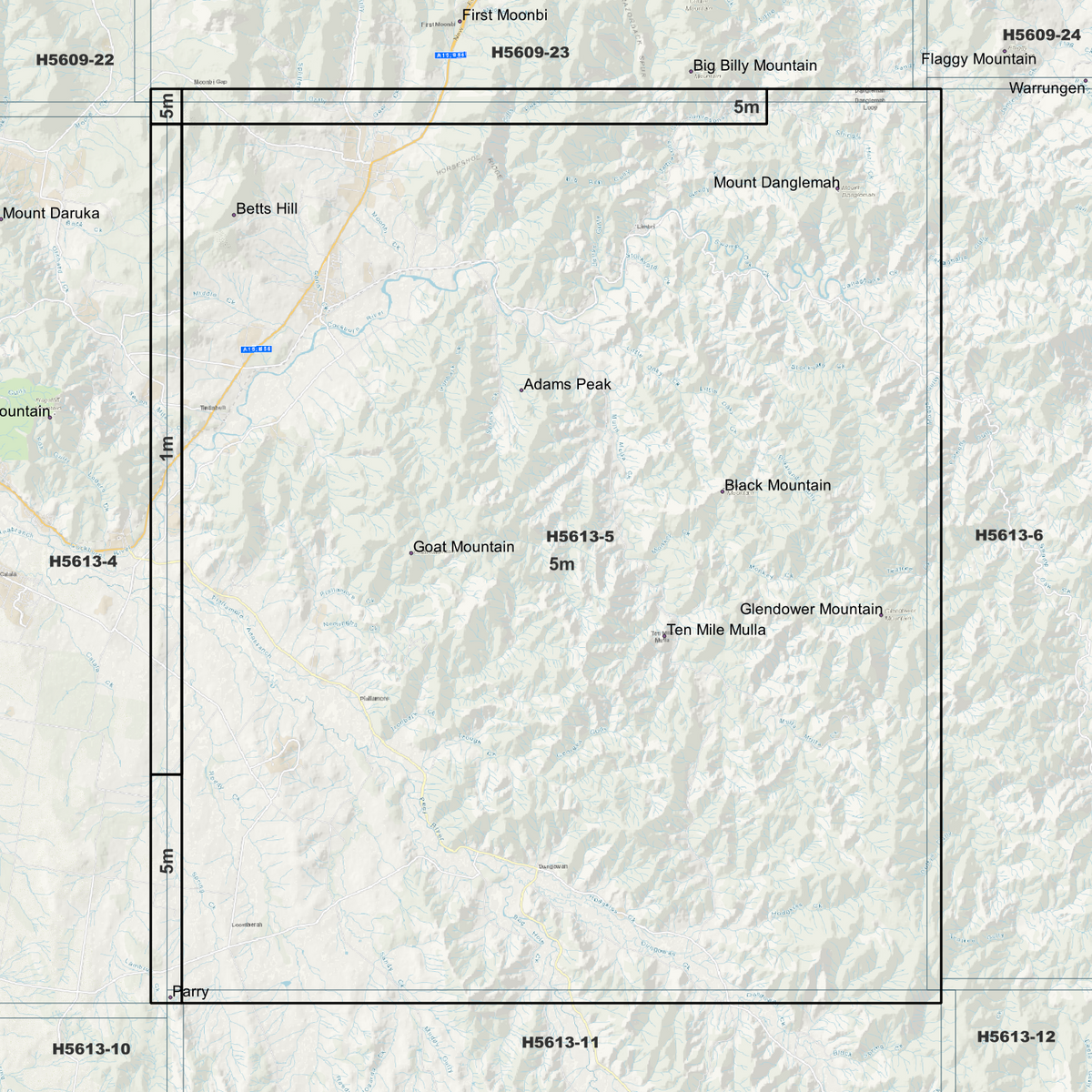 Kootingal 1m & 5m Digital Elevation Models (H5613-5)
