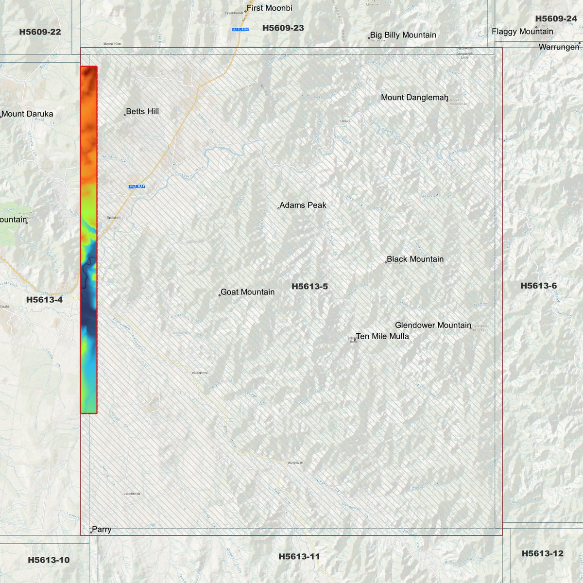 Kootingal 1m & 5m Digital Elevation Models (H5613-5)