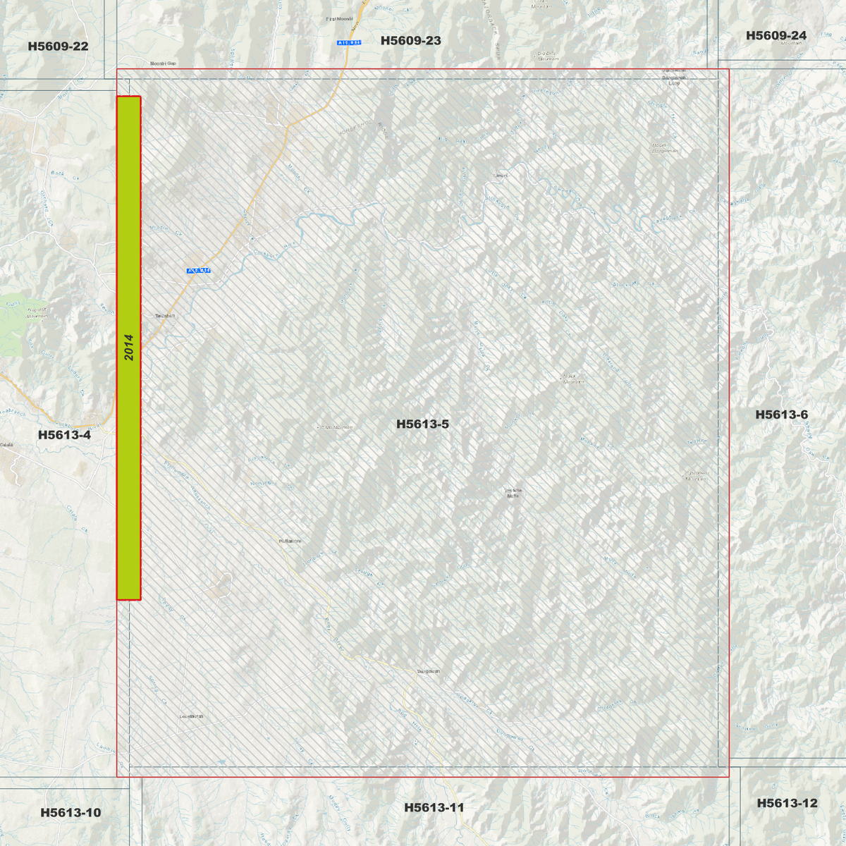 Kootingal 1m & 5m Digital Elevation Models (H5613-5)