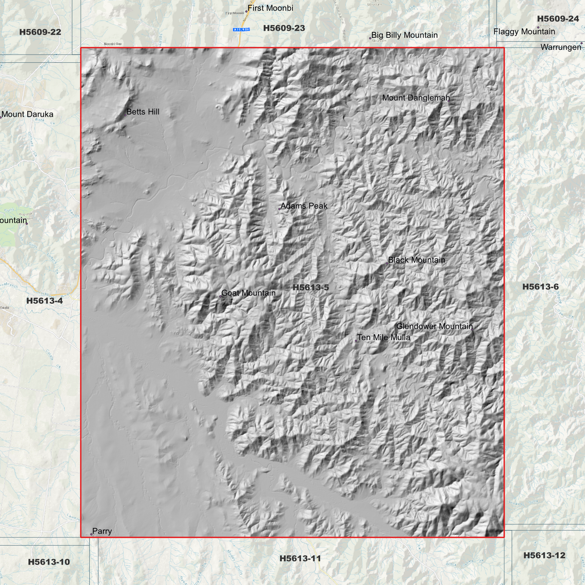 Kootingal 1m & 5m Digital Elevation Models (H5613-5)