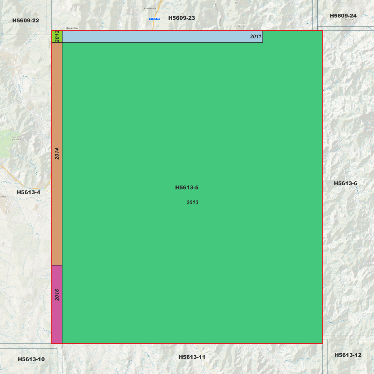Kootingal 1m & 5m Digital Elevation Models (H5613-5)