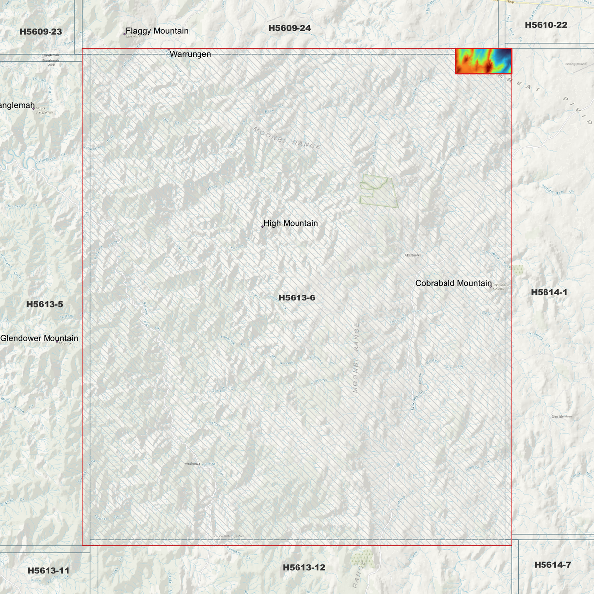 Weabonga 2m & 5m Digital Elevation Models (H5613-6)