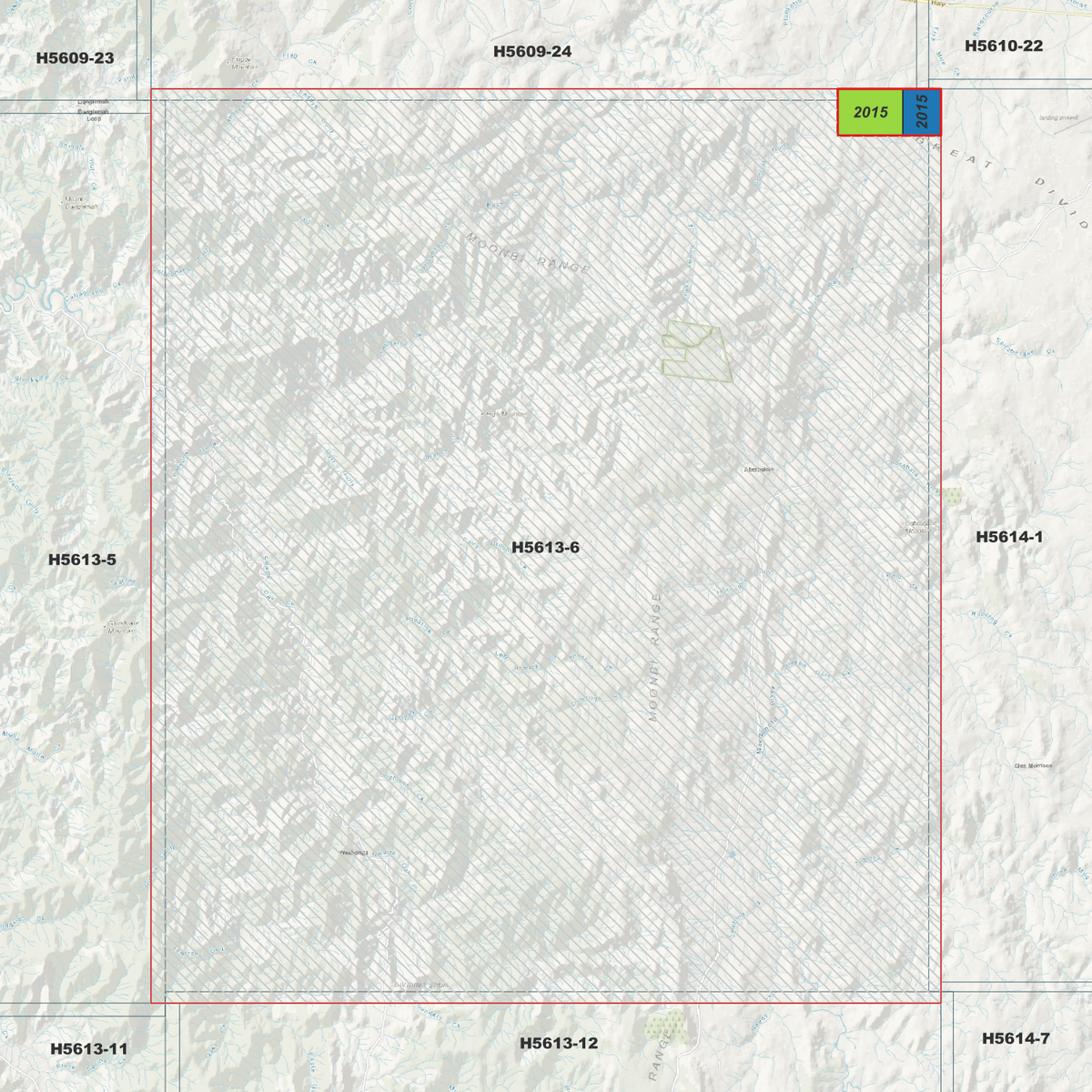 Weabonga 2m & 5m Digital Elevation Models (H5613-6)