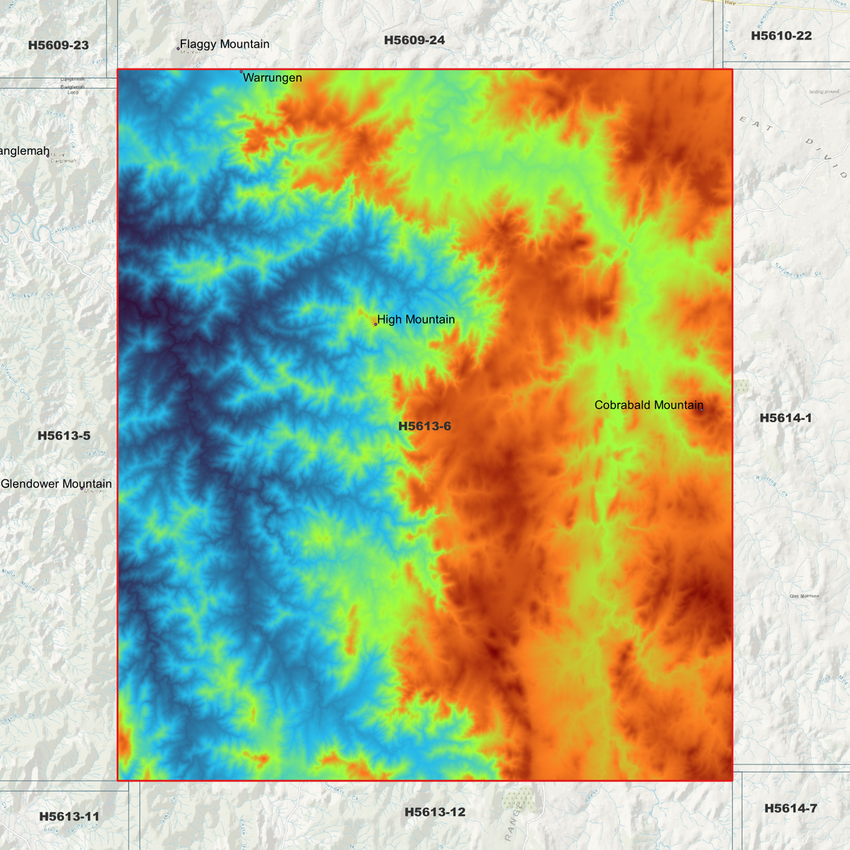 Weabonga 2m & 5m Digital Elevation Models (H5613-6)