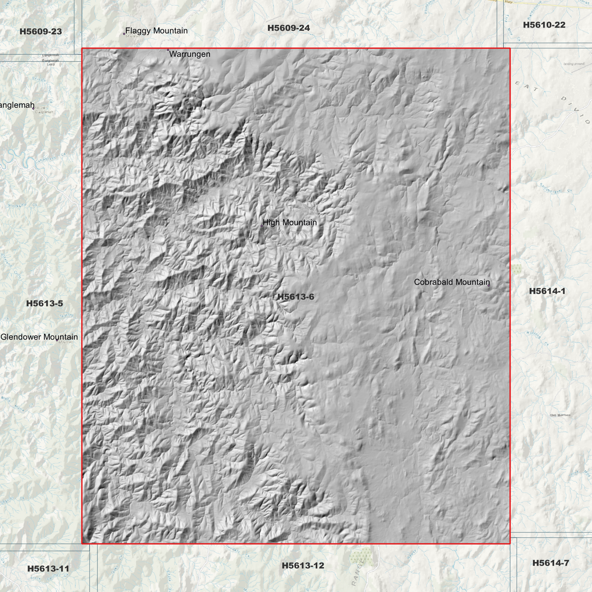 Weabonga 2m & 5m Digital Elevation Models (H5613-6)