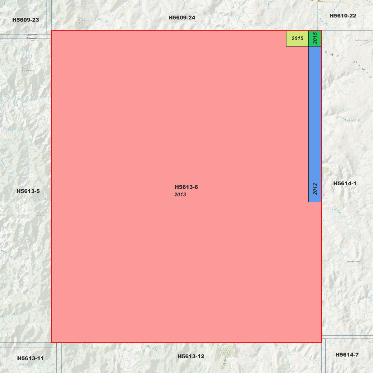 Weabonga 2m & 5m Digital Elevation Models (H5613-6)