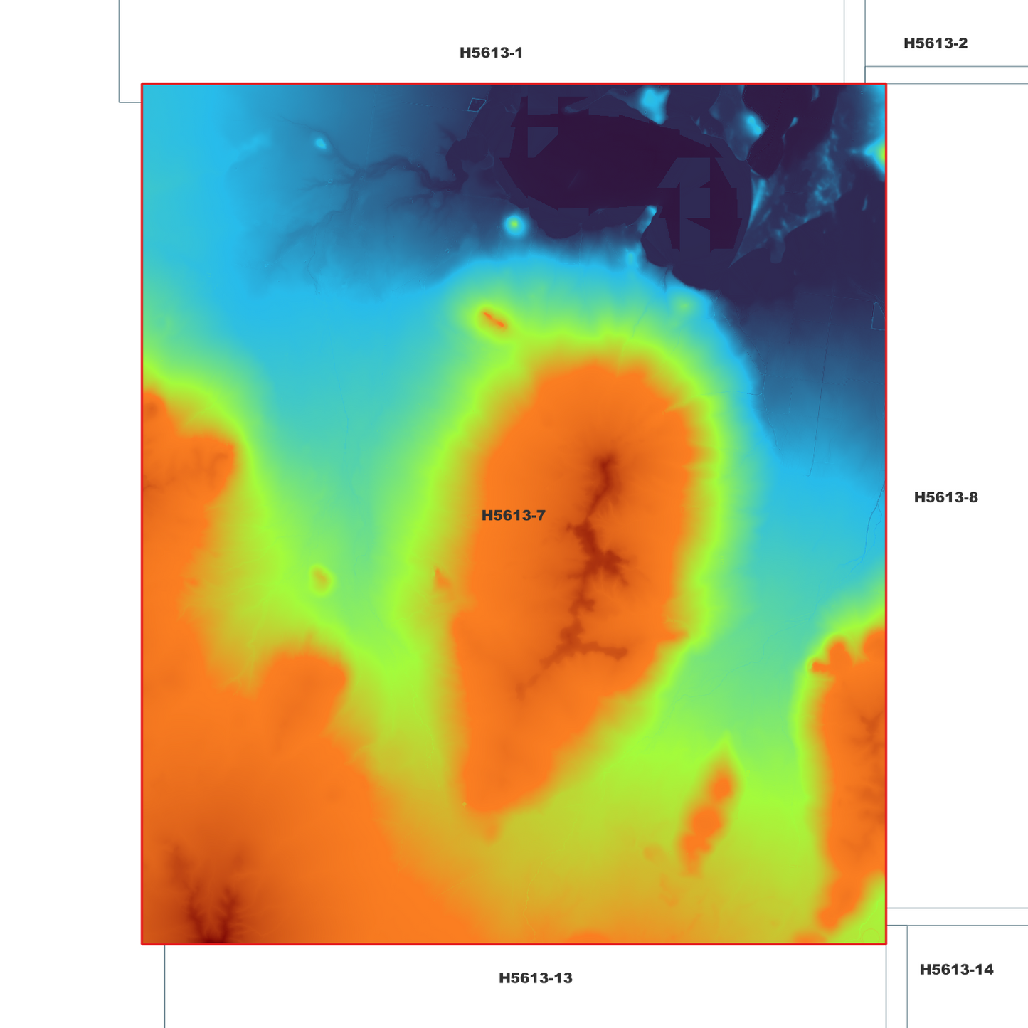 Colly Blue 1m Digital Elevation Model (H5613-7)