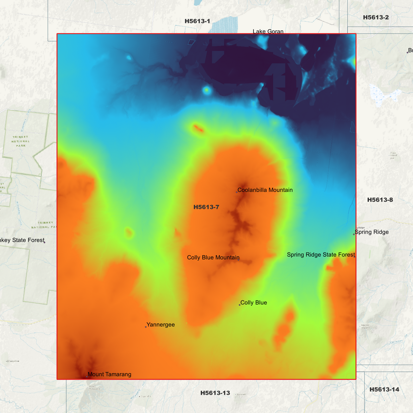 Colly Blue 1m Digital Elevation Model (H5613-7)