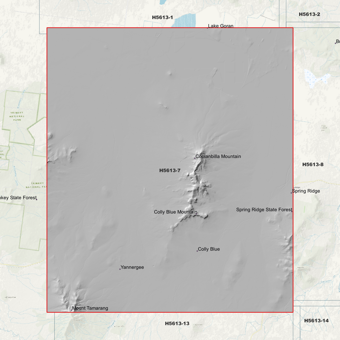 Colly Blue 1m Digital Elevation Model (H5613-7)
