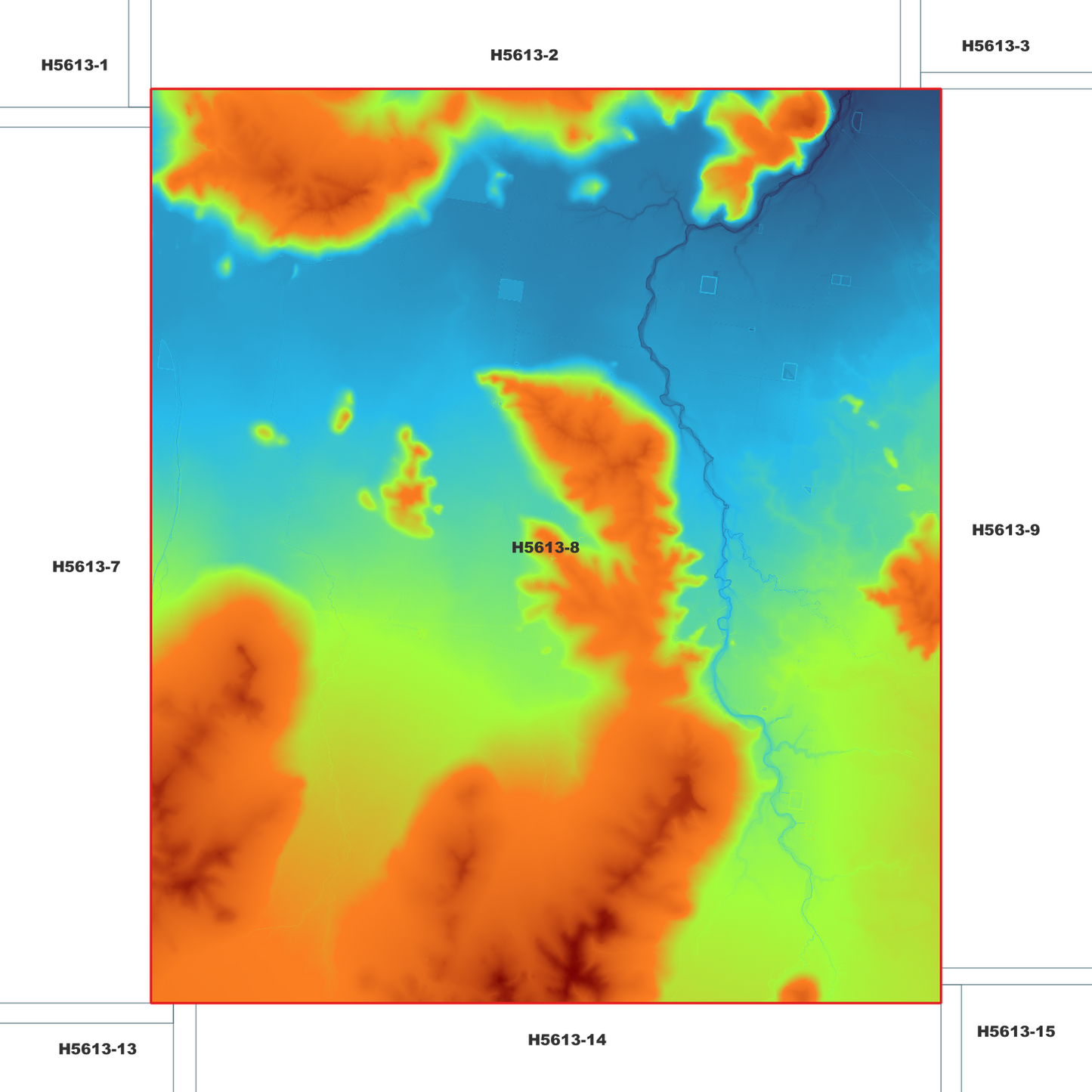 Caroona 1m Digital Elevation Model (H5613-8)