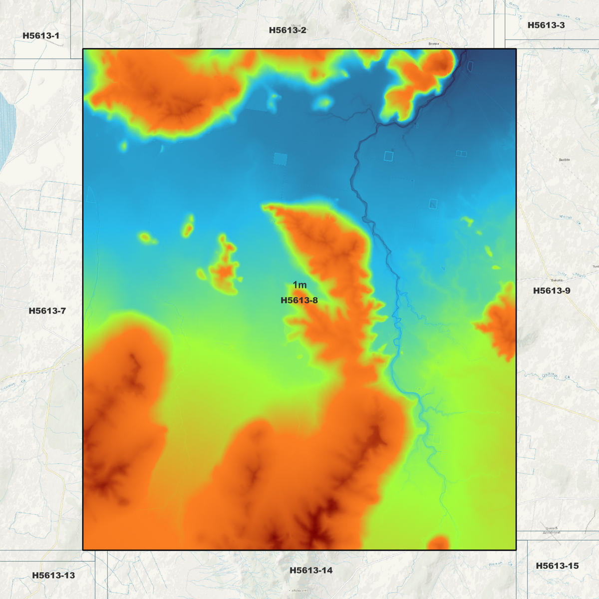 Caroona 1m Digital Elevation Models (H5613-8)