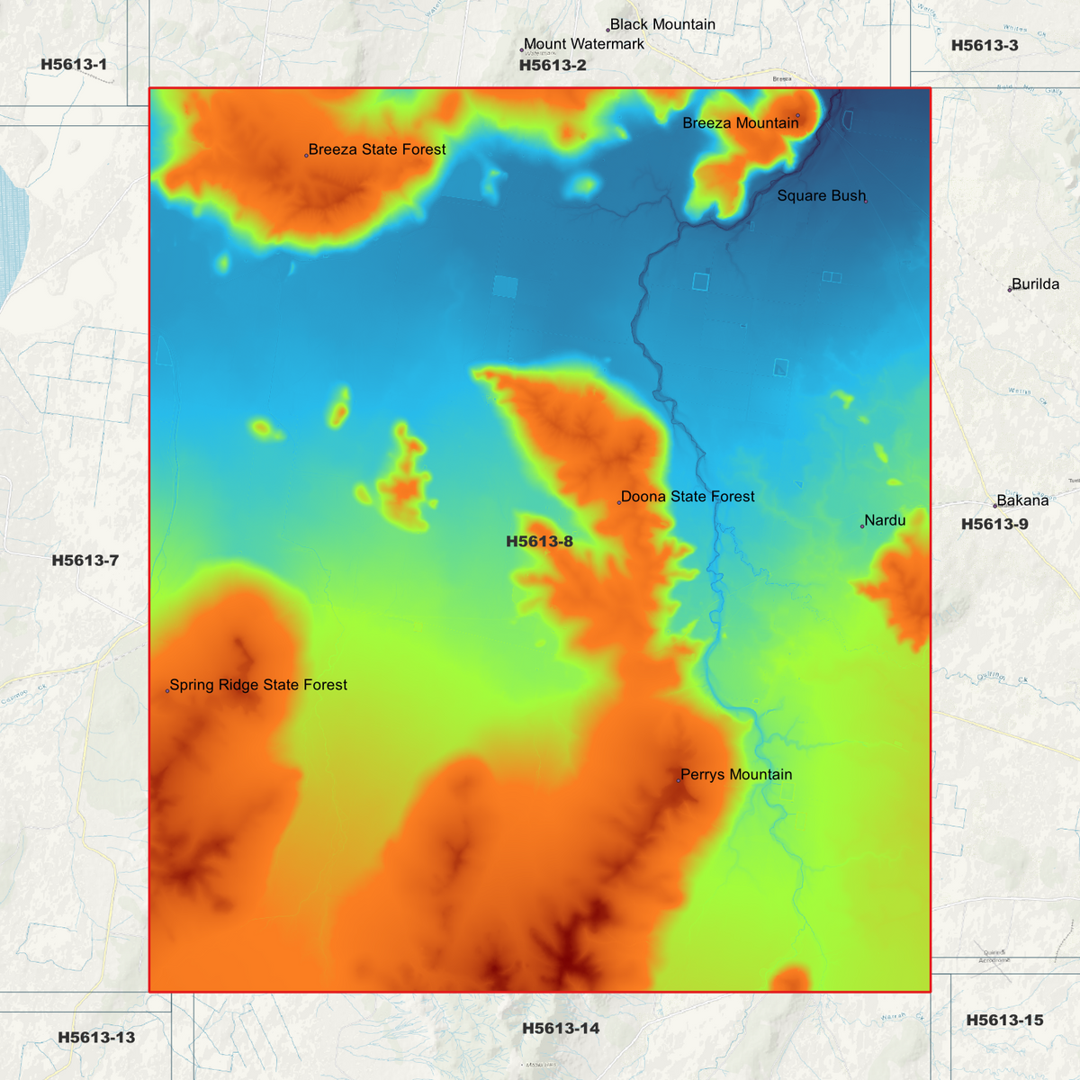 Caroona 1m Digital Elevation Models (H5613-8)