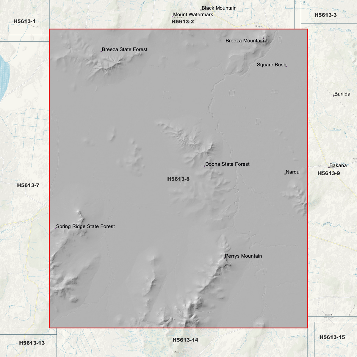 Caroona 1m Digital Elevation Models (H5613-8)