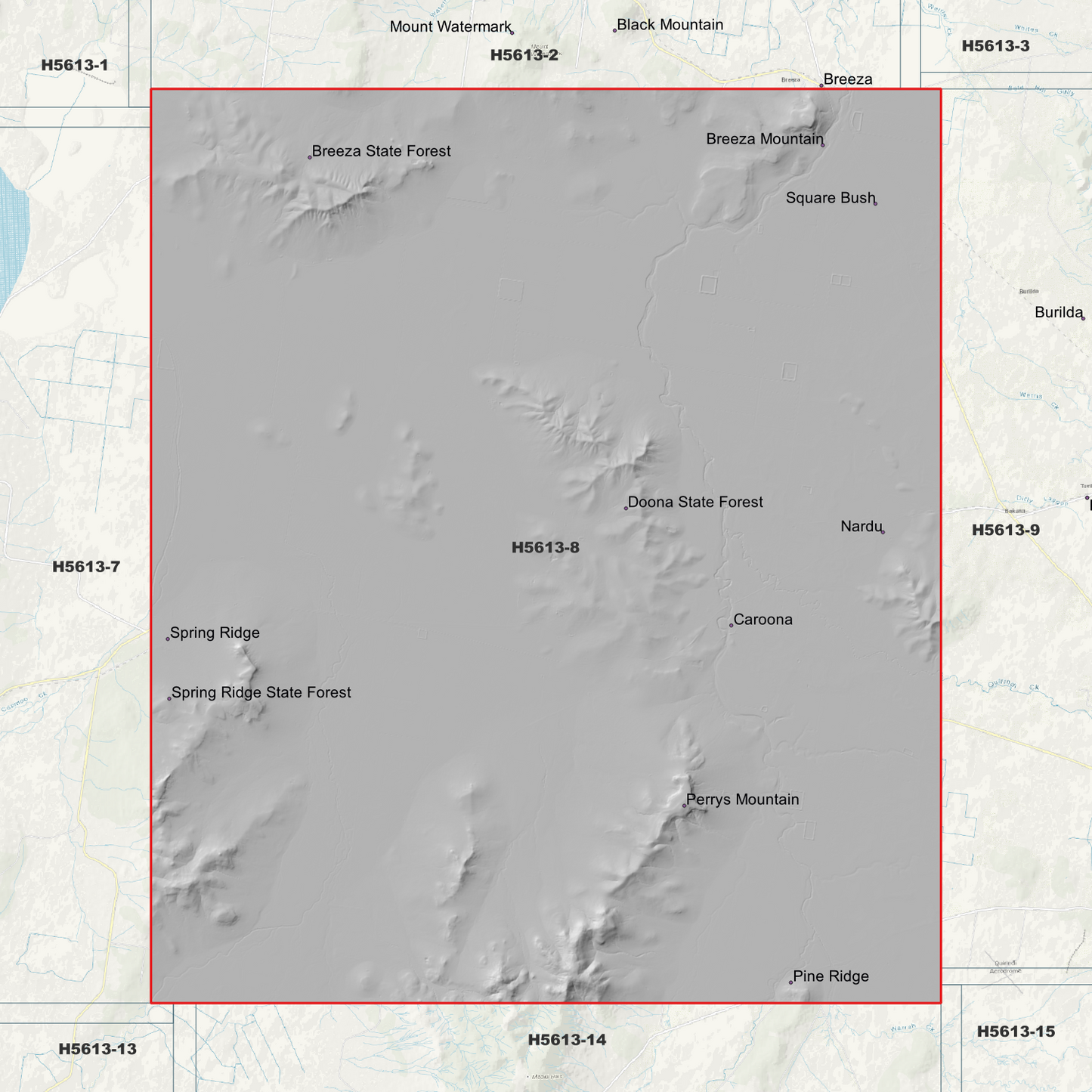 Caroona 1m Digital Elevation Model (H5613-8)