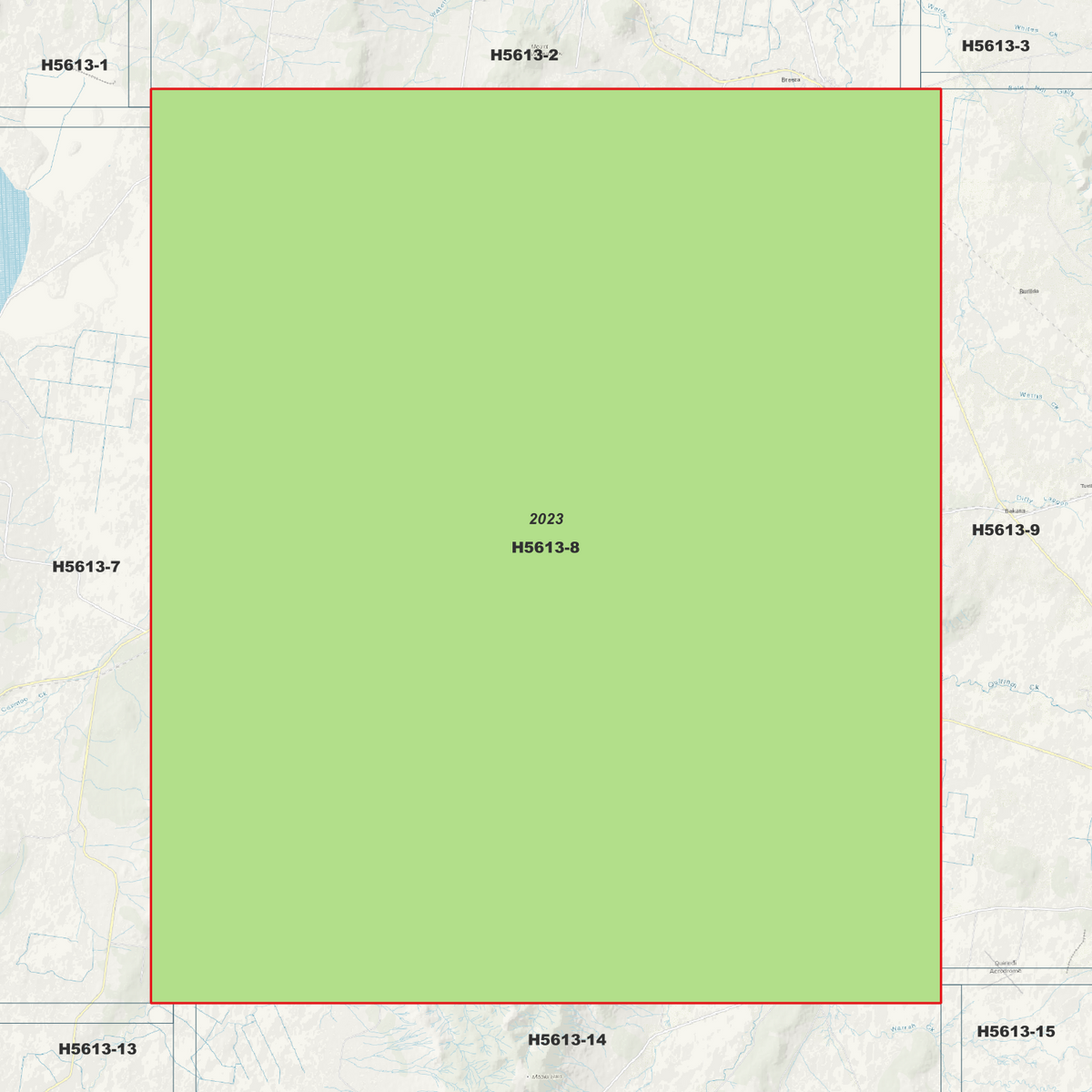 Caroona 1m Digital Elevation Models (H5613-8)