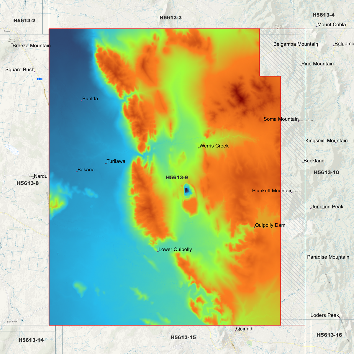 Werris Creek 1m & 5m Digital Elevation Models (H5613-9)