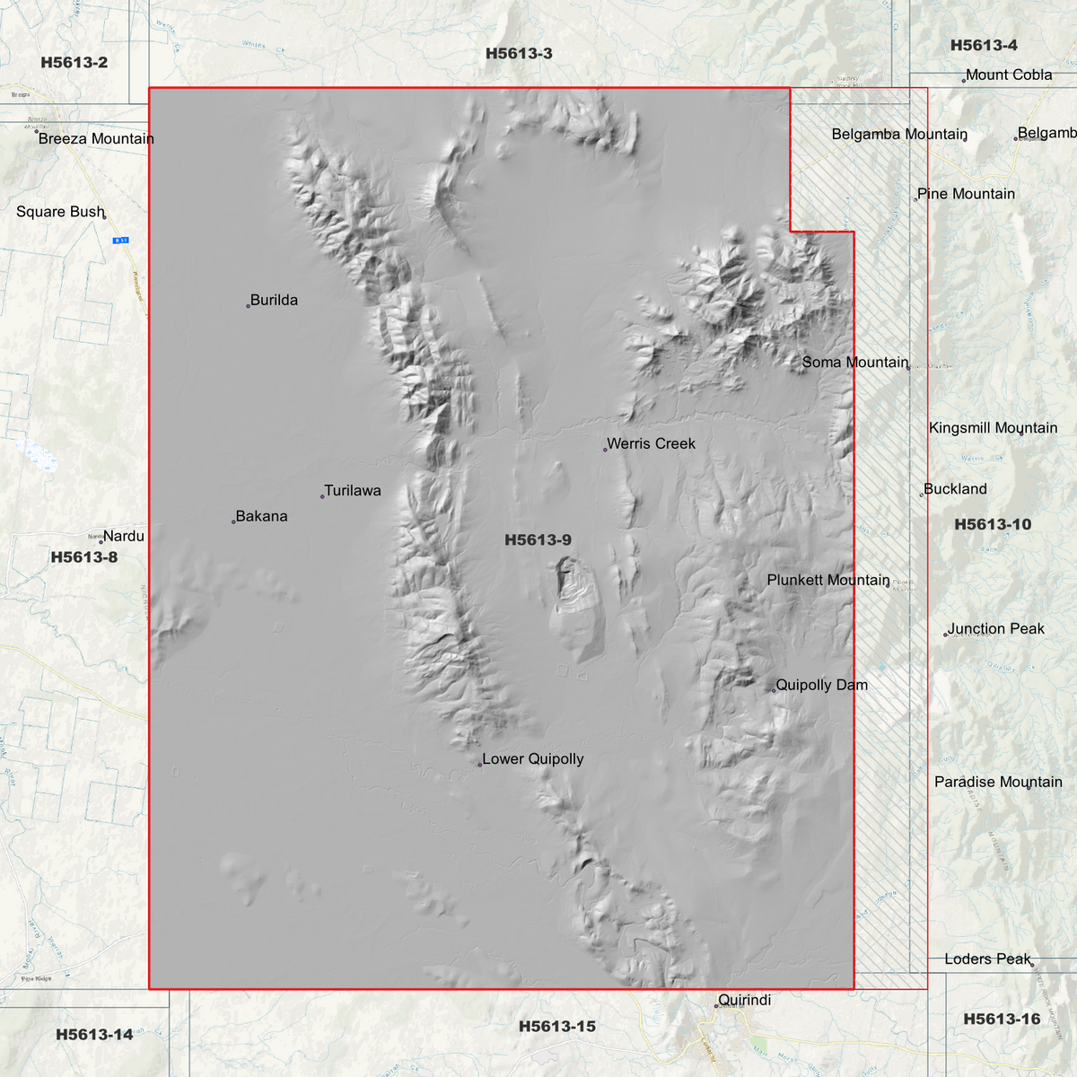 Werris Creek 1m & 5m Digital Elevation Models (H5613-9)