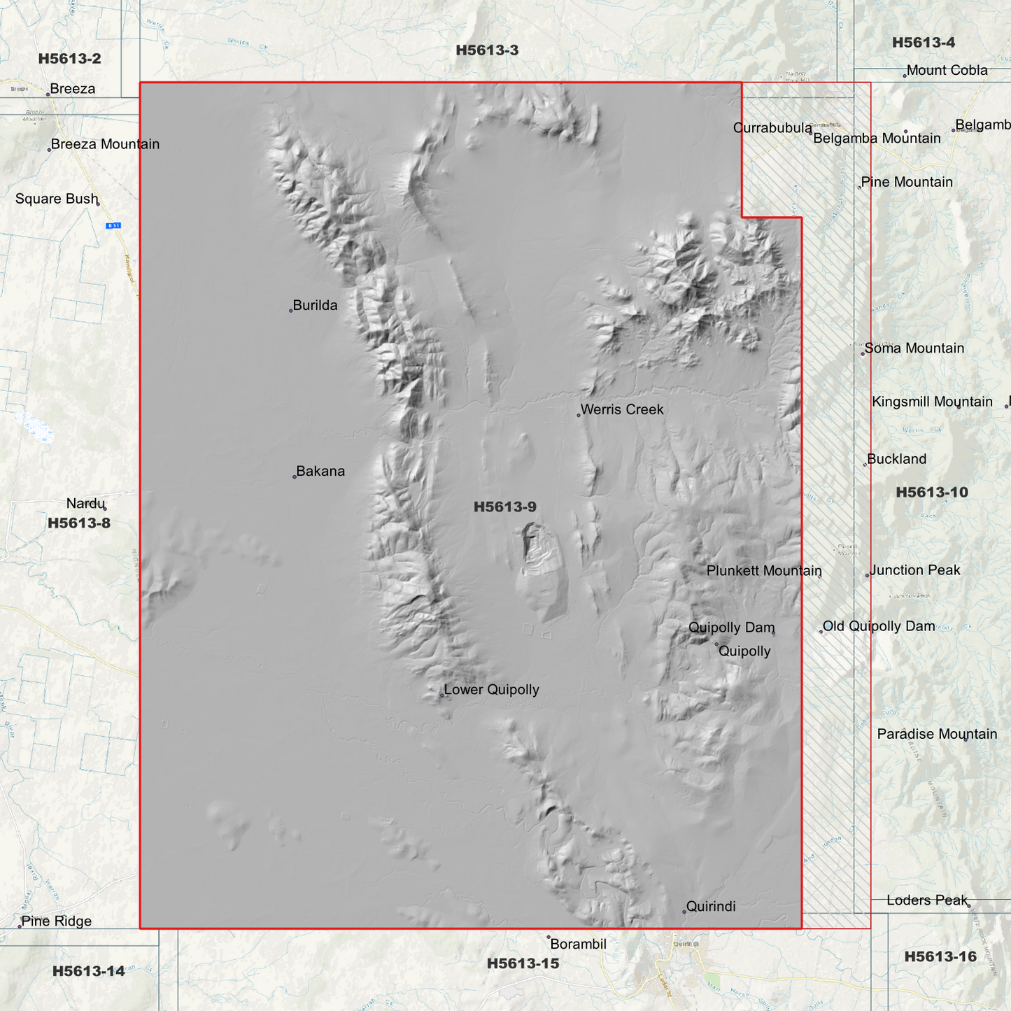 Werris Creek 1m Digital Elevation Model (H5613-9)