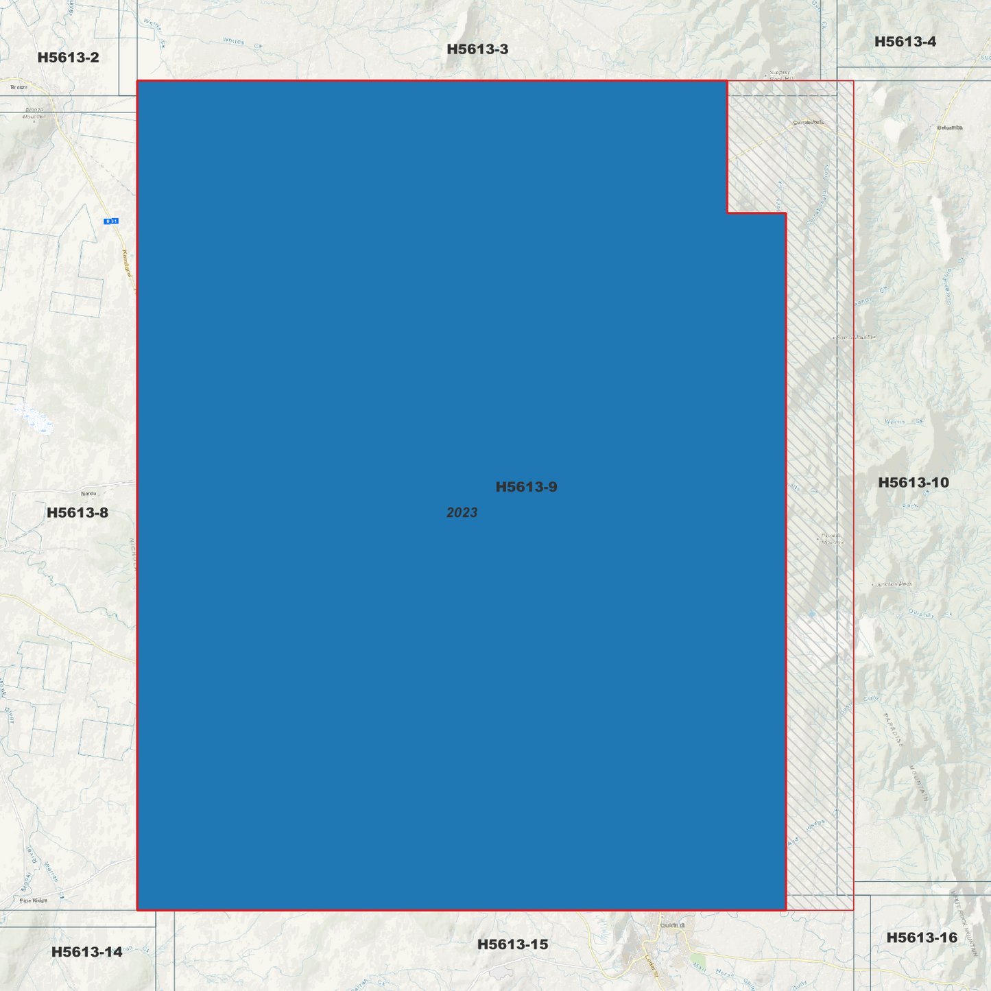 Werris Creek 1m Digital Elevation Model (H5613-9)