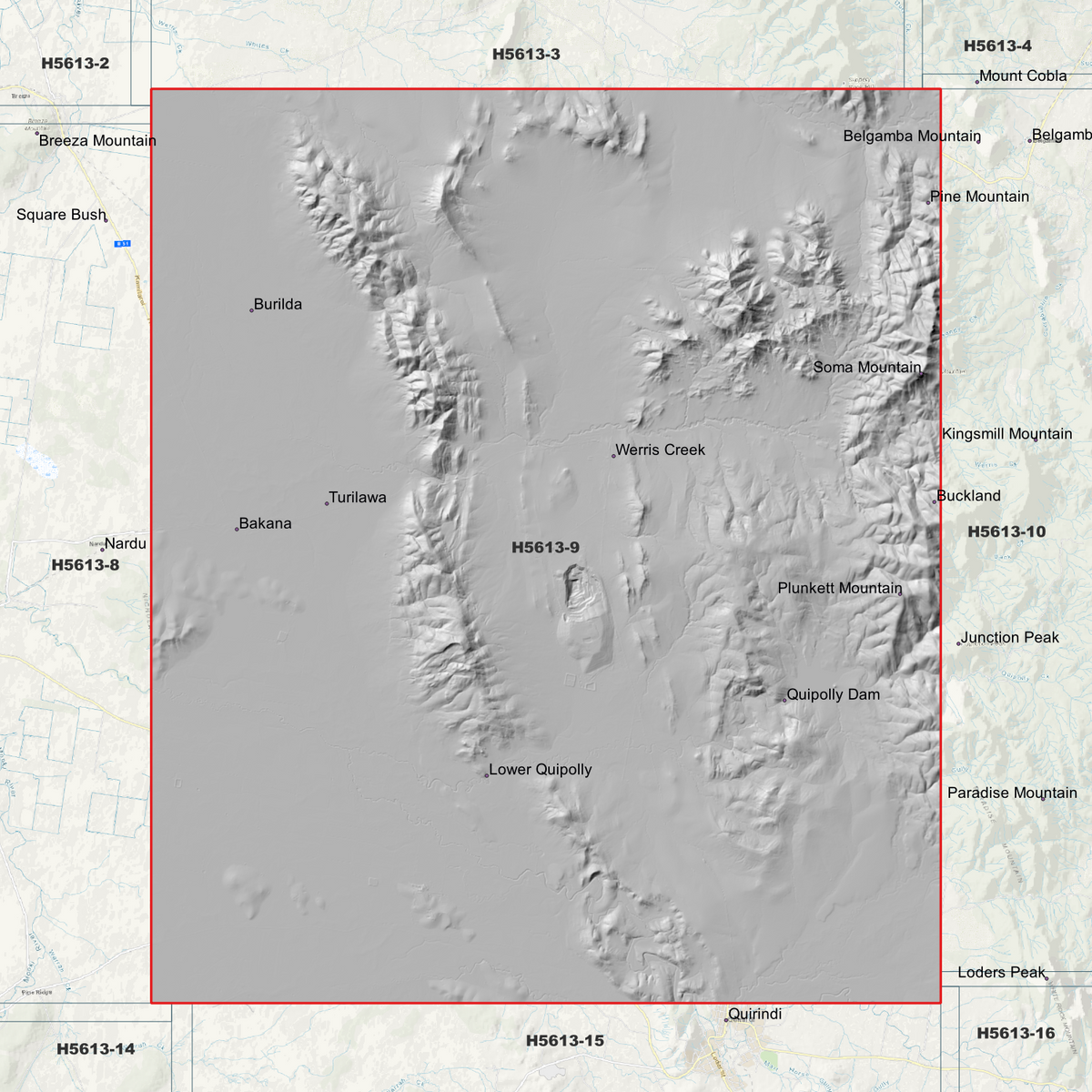 Werris Creek 1m & 5m Digital Elevation Models (H5613-9)