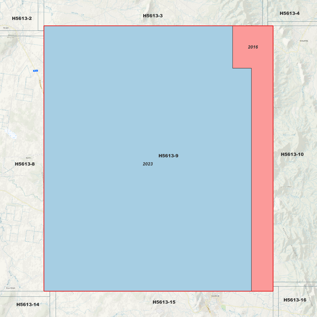 Werris Creek 1m & 5m Digital Elevation Models (H5613-9)