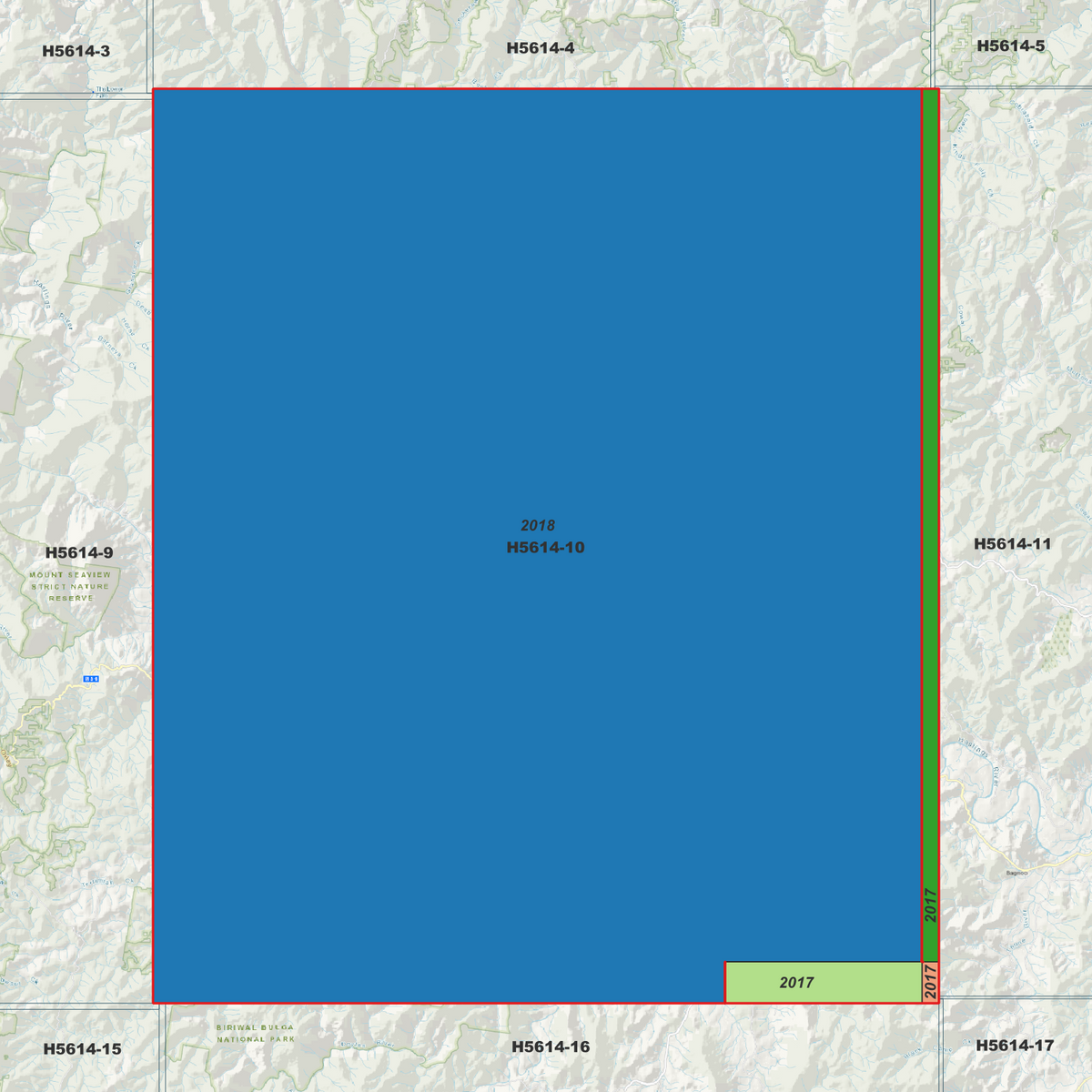 Jaspers Peak 1m & 2m Digital Elevation Models (H5614-10)