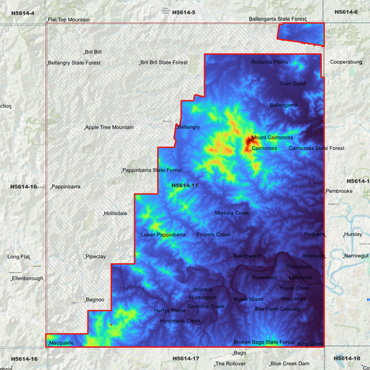Wauchope 1m Digital Elevation Model (H5614-11)