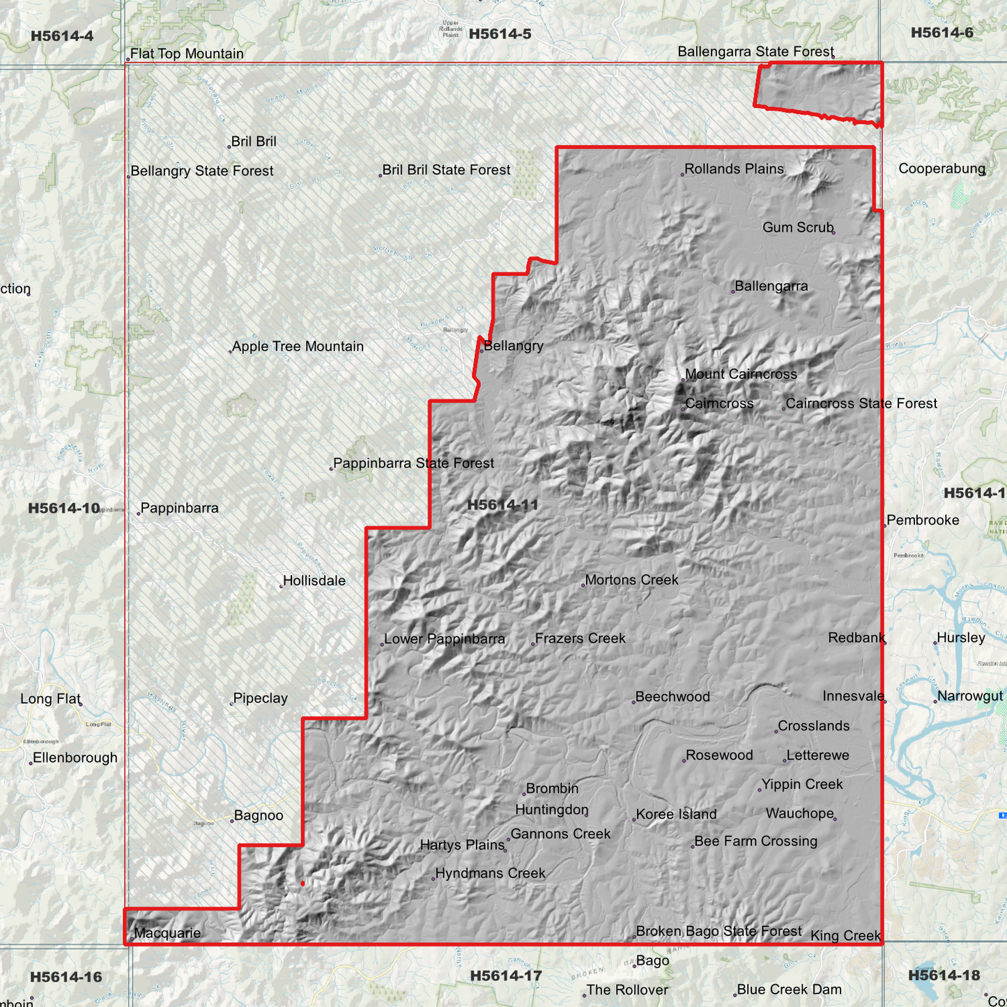 Wauchope 1m Digital Elevation Model (H5614-11)