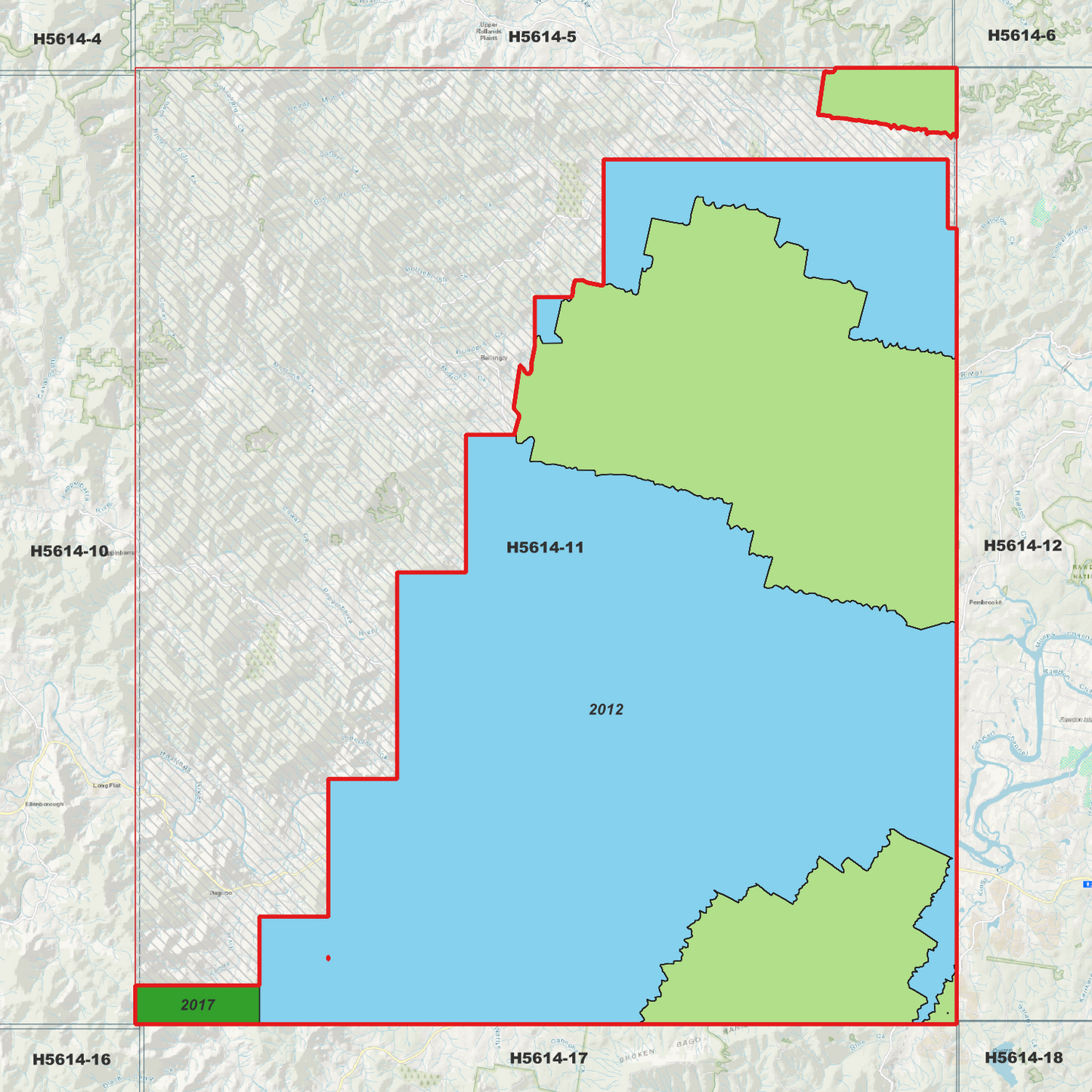 Wauchope 1m Digital Elevation Model (H5614-11)
