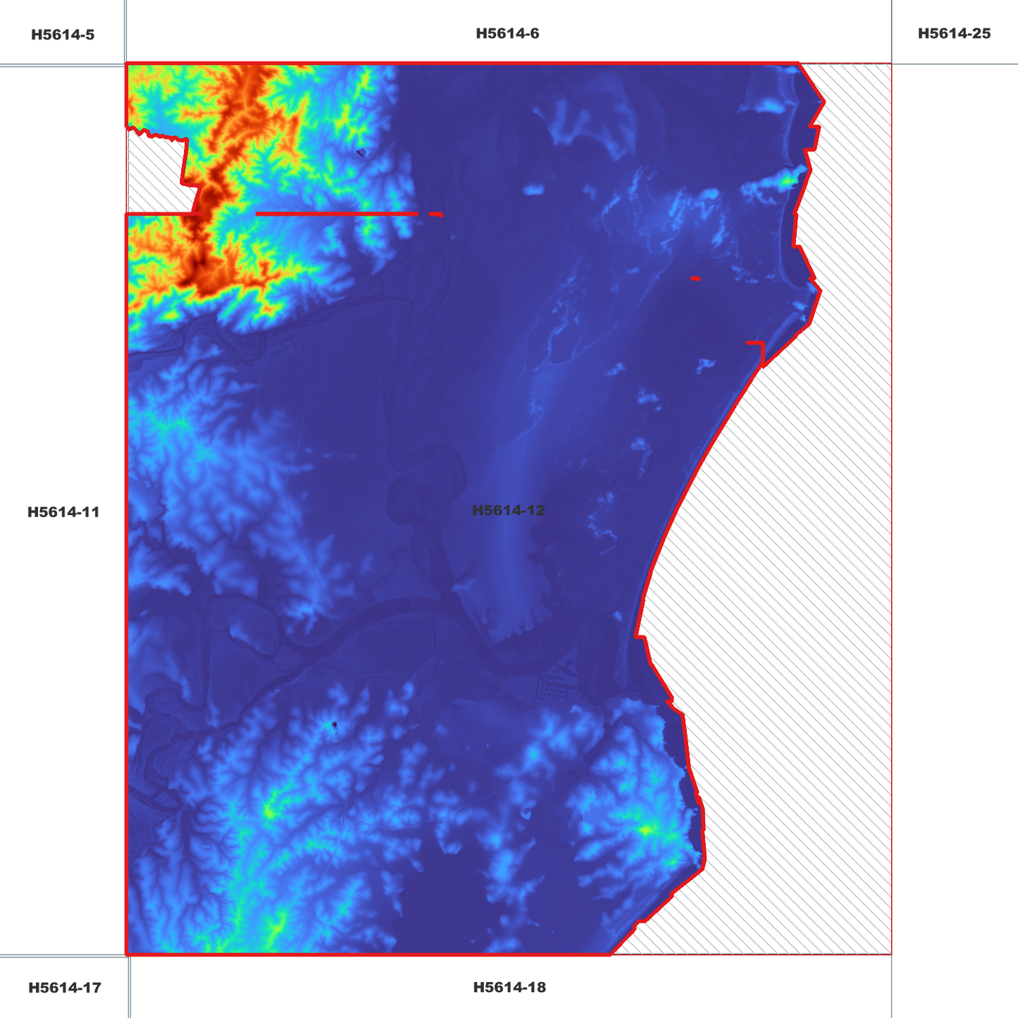 Port Macquarie 1m Digital Elevation Model (H5614-12)