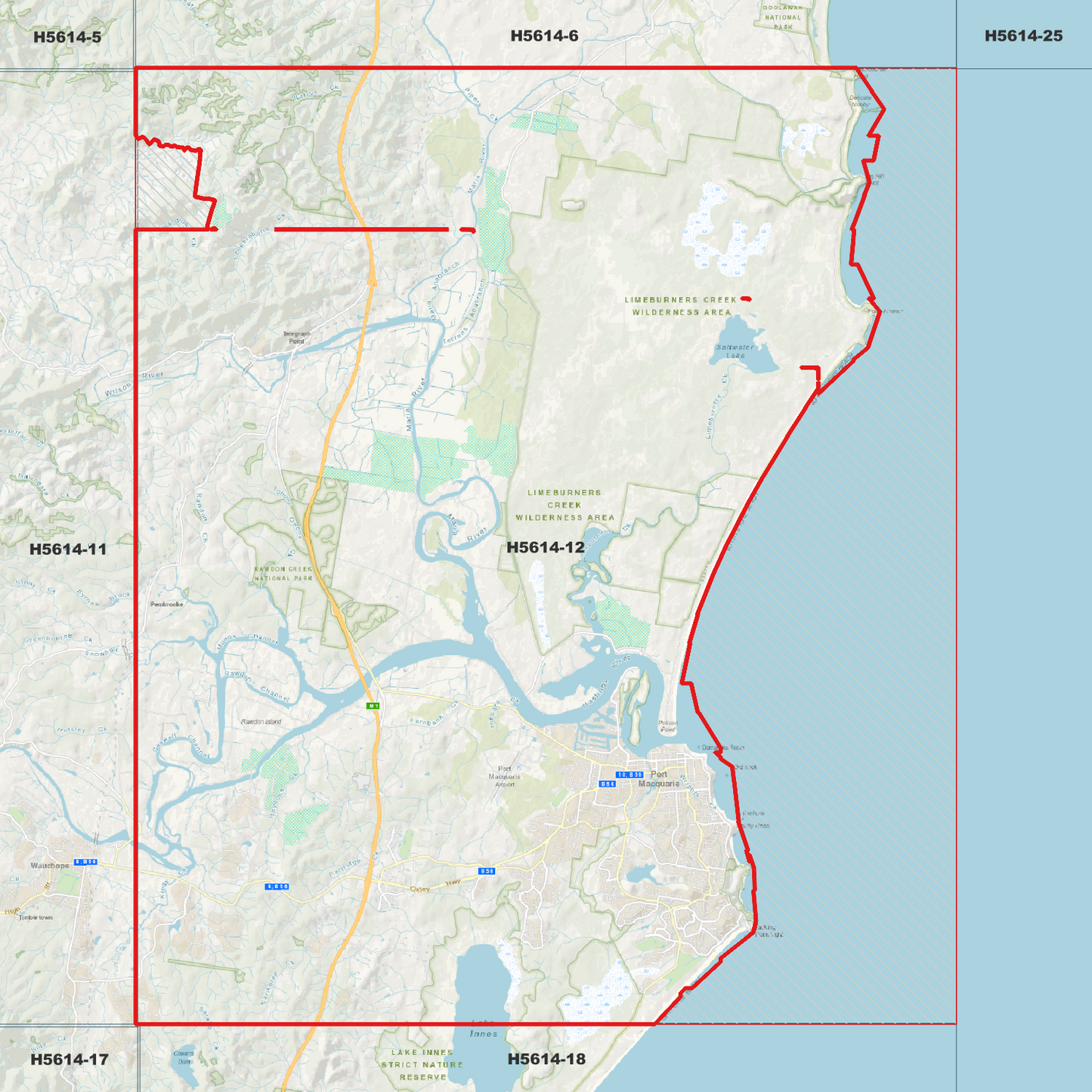 Port Macquarie 1m Digital Elevation Model (H5614-12)