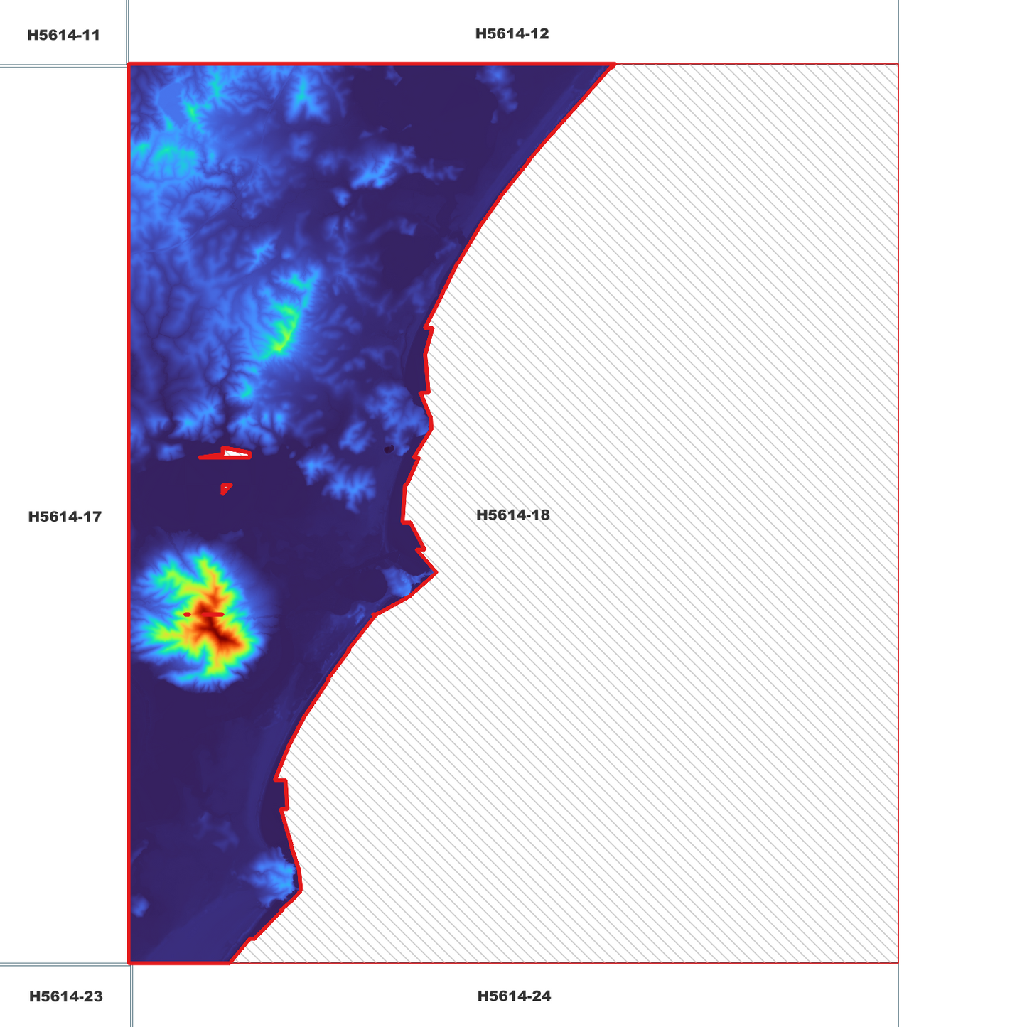 Cathie 1m Digital Elevation Model (H5614-18)