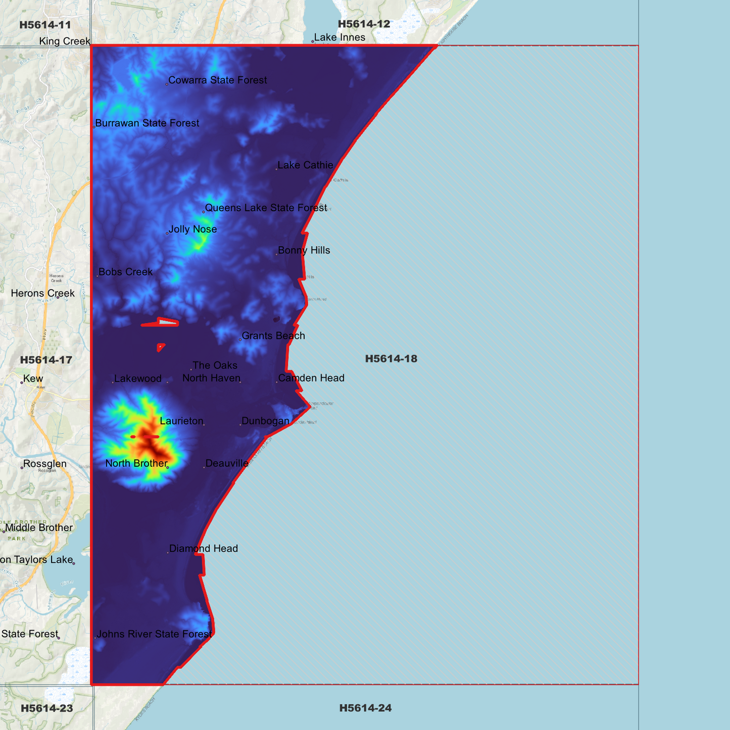 Cathie 1m Digital Elevation Model (H5614-18)