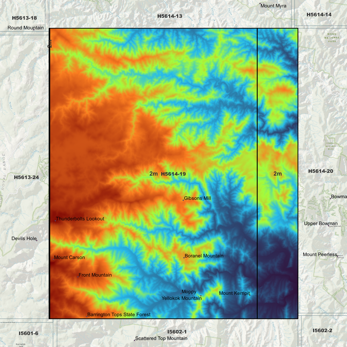 Kerripit 2m Digital Elevation Models (H5614-19)