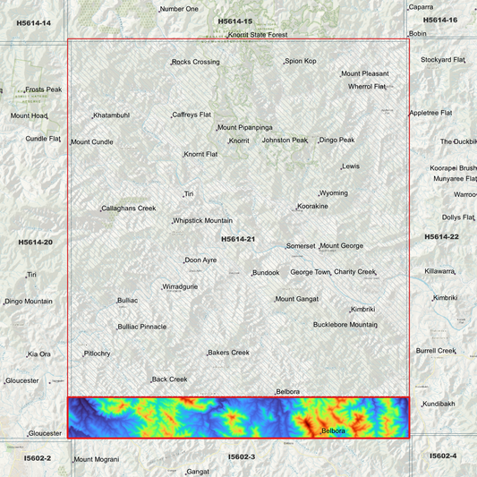Belbora 1m Digital Elevation Model (H5614-21)