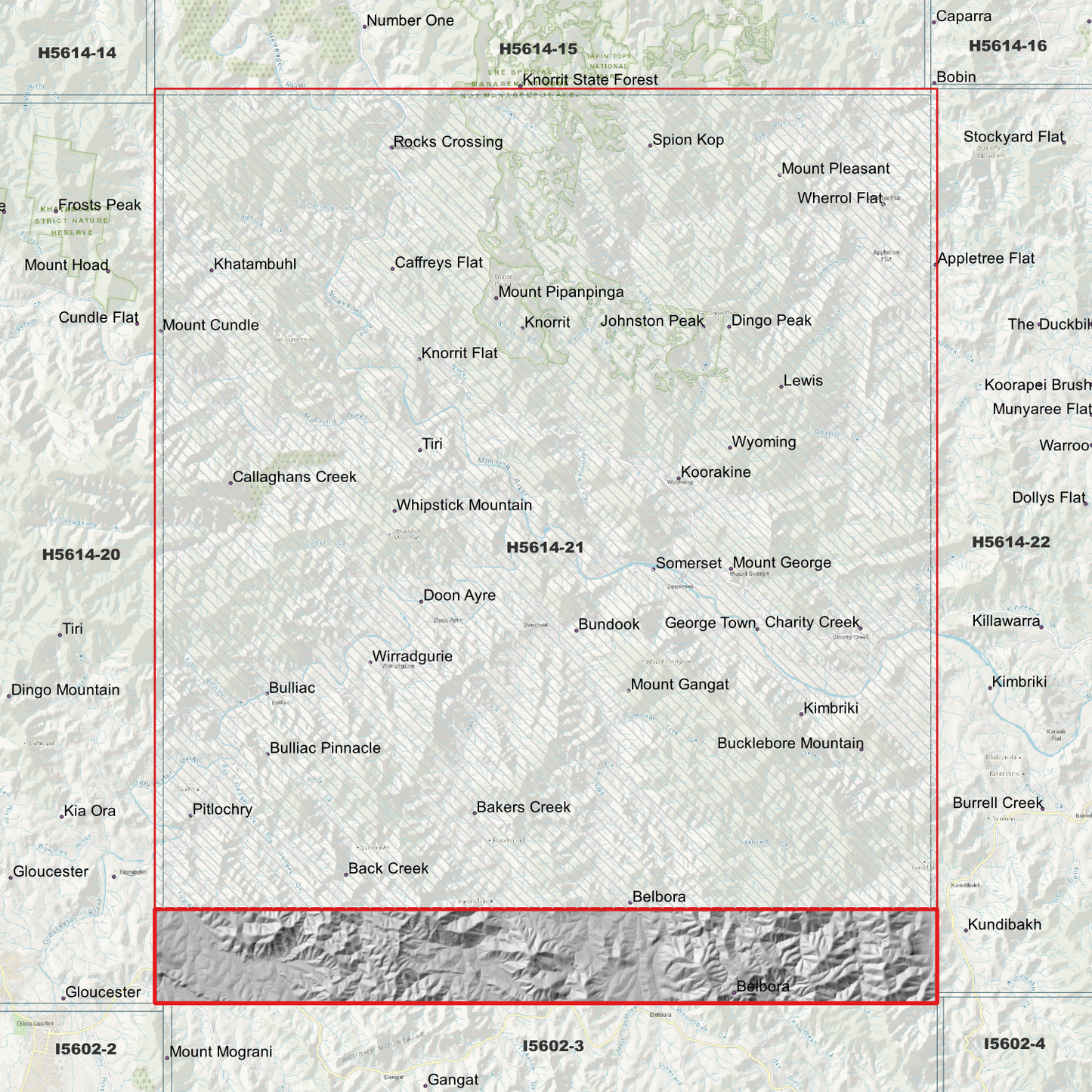 Belbora 1m Digital Elevation Model (H5614-21)