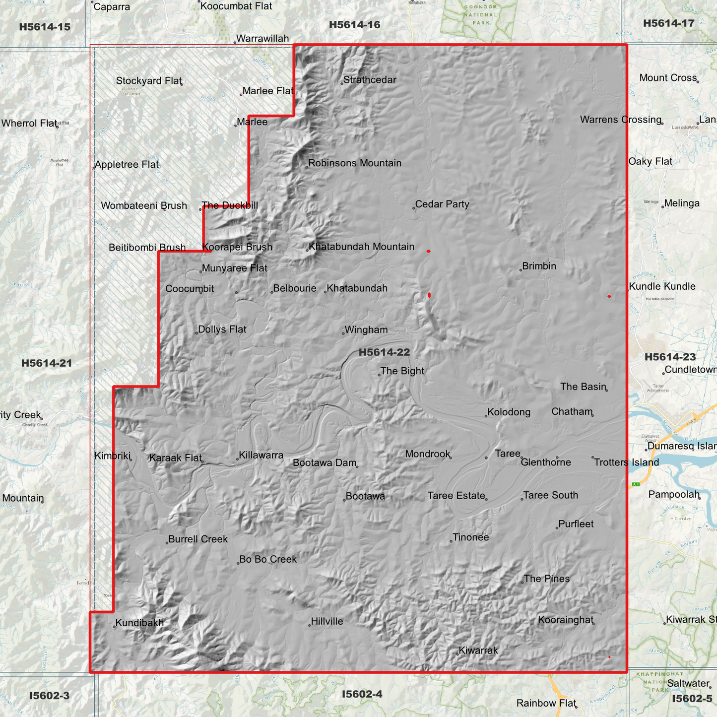 Taree 1m Digital Elevation Model (H5614-22)