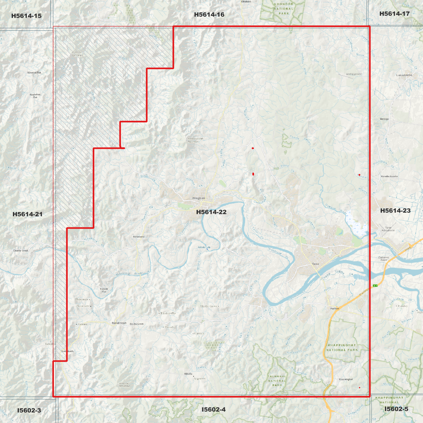 Taree 1m Digital Elevation Model (H5614-22)