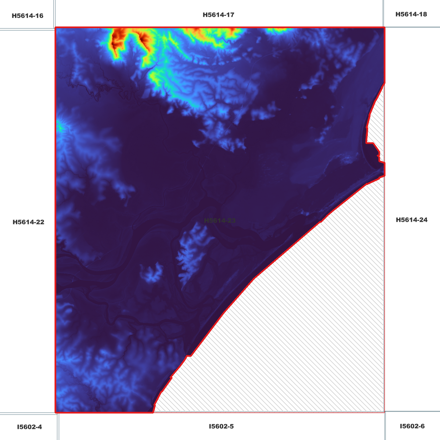 Coopernook 1m Digital Elevation Model (H5614-23)